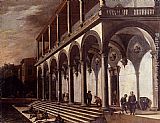 Viviano Codazzi View Of The Villa Poggioreale, Naples painting